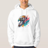 モダングラフィティーファルコンTシャツ パーカ (正面)