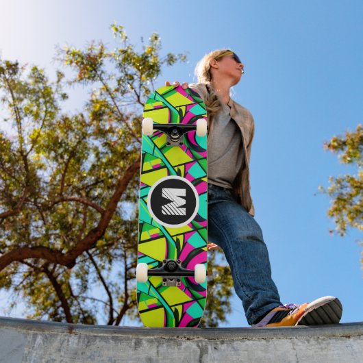 モダングラフィティ絵を描プスプカスタムレイ名 スケートボード (室外1)