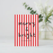 モダングラフミニマルト赤と白 シーズンポストカード (スタンド正面)