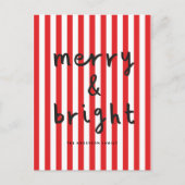 モダングラフミニマルト赤と白 シーズンポストカード (正面)