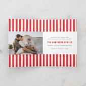 モダングラフミニマルト赤と白 箔シーズンカード (内側レイダウン)