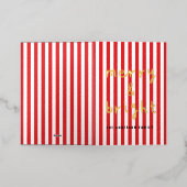 モダングラフミニマルト赤と白 箔シーズンカード (外側レイダウン)