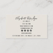 モダングラムエレガントアきらめくモンド結晶 名刺 (裏面)