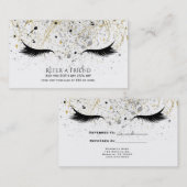 モダングラム ゴールド シルバー ブラック ラッシュ 紹介友達 紹介カード (正面/裏面)