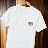 モダングランジシンプルカスタムバッジPet Photo Tシャツ