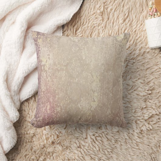 モダングランジ蛇の皮膚動物模様クッション クッション (ブランケット)