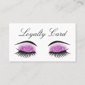 モダングリッターまつげサロンロイヤリティカード ロイヤリティカード (正面)