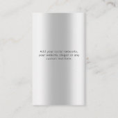 モダングリッターイヤリングネックレス表示カード 名刺 (裏面)