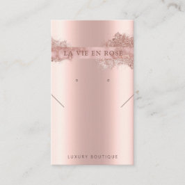 モダングリッターイヤリングネックレス表示カード 名刺