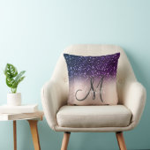 モダングリッターエレガントバラ金ゴールドモノグラム クッション (椅子)