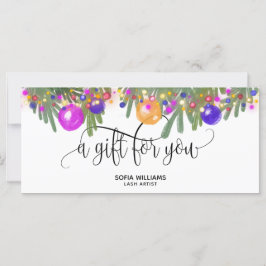 モダングリッタークリスマスリース贈与証