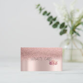 モダングリッターグラデーション金ゴールドロータス ロイヤリティカード (スタンド正面)