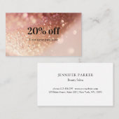 モダングリッターサロンスパ 名刺 (正面/裏面)