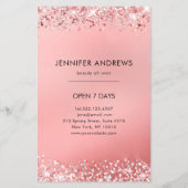 モダングリッターサロン価格表フライヤー チラシ (裏面)