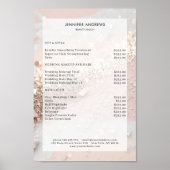 モダングリッターサロン価格表 ポスター (正面)