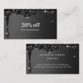 モダングリッターサロン割引カード 名刺 (正面/裏面)