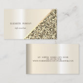 モダングリッターシーケンスの幾何学的、抽象芸術 名刺 (正面/裏面)