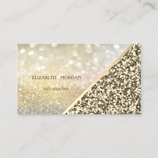 モダングリッターシーケンス抽象芸術《写真》ぼけ味 名刺 (正面)