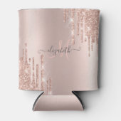 モダングリッタードリップバラ金ゴールドモノグラム 缶クーラー (正面)