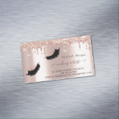 モダングリッタードリップフェイクラッシュ、メイクアップアーティスト マグネット名刺 (インサイチュ)