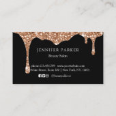 モダングリッタードロップサロンとスパロイヤリティ 名刺 (裏面)