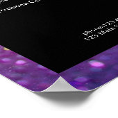 モダングリッターピンクパープル価格表ポスター ポスター (角)