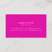 モダングリッターホログラフィック虹彩色メイクアップ 名刺 (裏面)