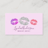 モダングリッターメイクアップアーティストの名刺 名刺 (正面)