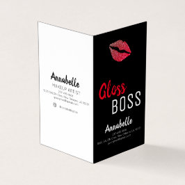 モダングリッターリップグロスボス化粧 名刺