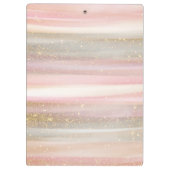 モダングリッター付き絵を描抽象芸術線 クリップボード (裏面)
