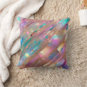 モダングリッター光ホログラフィックコレクション クッション (ブランケット)