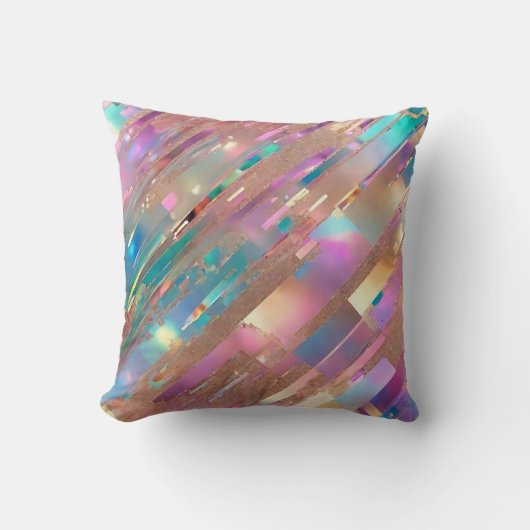 モダングリッター光ホログラフィックコレクション クッション (正面)