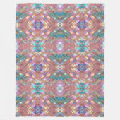 モダングリッター光ホログラフィックコレクション フリースブランケット (正面)