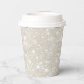 モダングリッター写真の卒業 紙コップ (裏面)