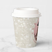 モダングリッター写真の卒業 紙コップ (右)