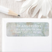 モダングリッター大理石アドレパーソナライズされたス ラベル (インサイチュ)