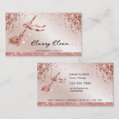 モダングリッター清掃サービスハウスキーピング 名刺 (正面/裏面)