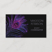 モダングリッター羽イベントコーディネータープランナー 名刺 (正面)