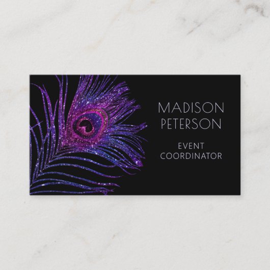 モダングリッター羽イベントコーディネータープランナー 名刺 (正面)