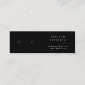 モダングリッター羽ジュエリーイヤリングディスプレイ スキニー名刺 (正面)