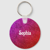 モダングリッター背景 キーホルダー (正面)