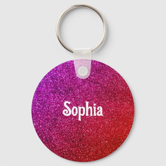 モダングリッター背景 キーホルダー (正面)