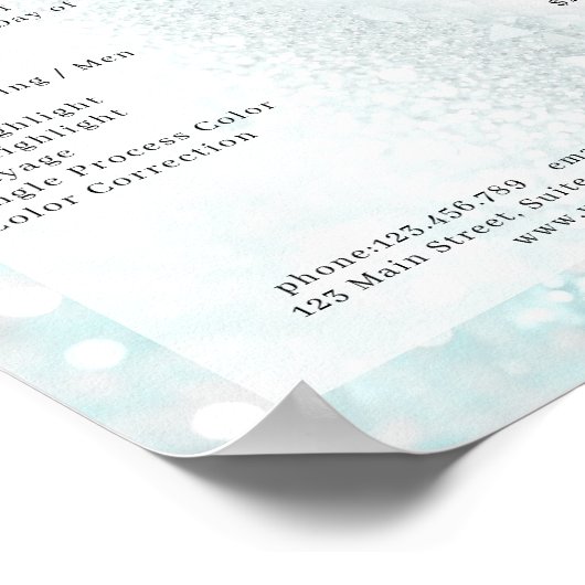 モダングリッター造幣局サロン価格表 ポスター (角)