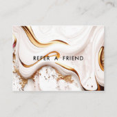 モダングリッター金ゴールドマーブルサロン 割引カード (正面)