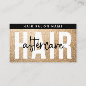 モダングリッター金ゴールド後のHairの拡張 名刺 (正面)