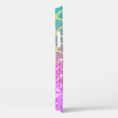 モダングリッター ドリップス マーメイドスケール , モノグラム Case-Mate iPhoneケース (裏面 / 右)