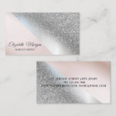 モダングリッター、メイクアップアーティスト 名刺 (正面/裏面)