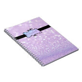 モダングリッター《写真》ぼけ味パーソナライズされた ノートブック (右側)