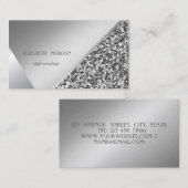 モダングリッター、幾何学的、抽象芸術 名刺 (正面/裏面)