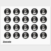 モダングリーク像サングラスAesthetic Tシャツ ラウンドシール (シート)